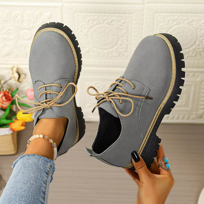 Lace-Up Platform Loafers