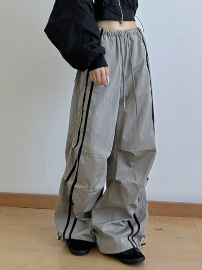 Side Stripes Wide Leg Pants