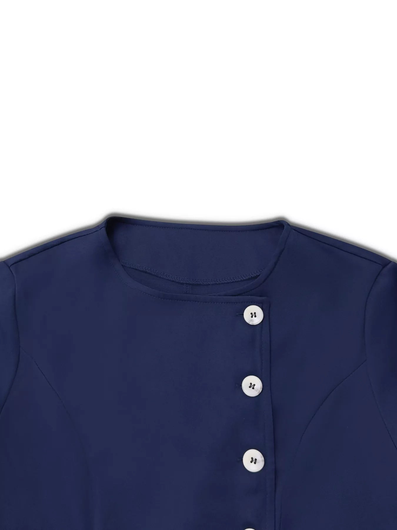 Button-Front A-Line Dress