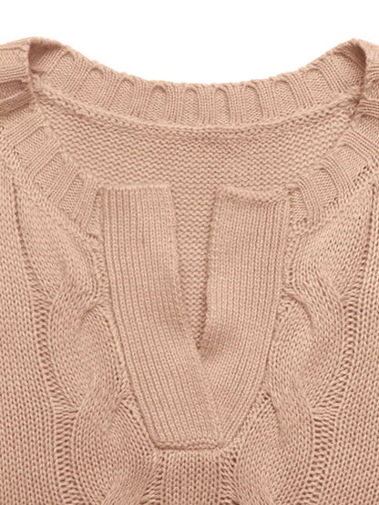 Cable Knit Sweater Vest