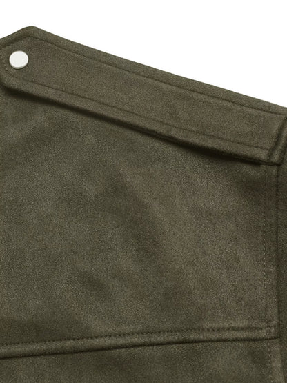 Zip Up Drop Shoulder Jacket