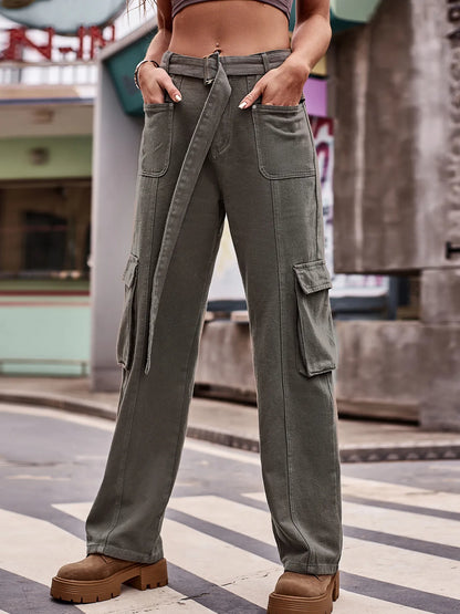 Cargo Wide Leg Jeans
