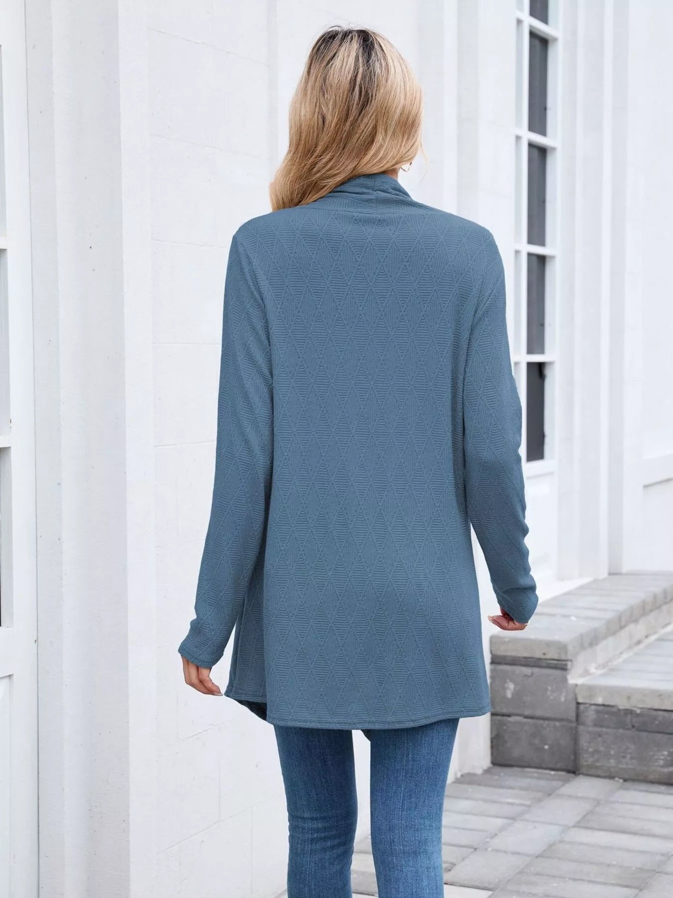 Open Front Long Cardigan