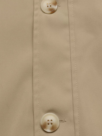 Relaxed Fit Button Up Shacket