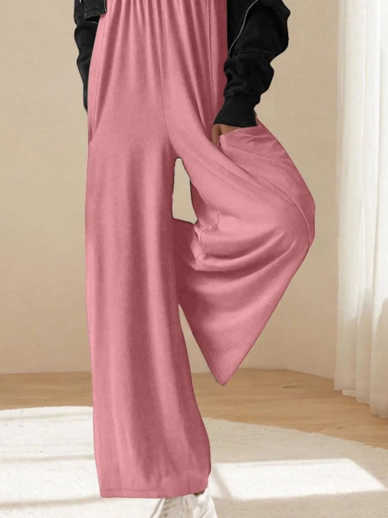 Spaghetti Strap Wide Leg Jumpsuit