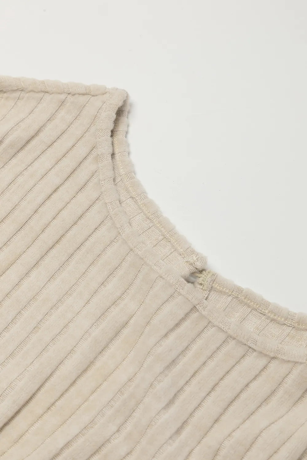 Ribbed Knit Wide Leg Jumpsuit