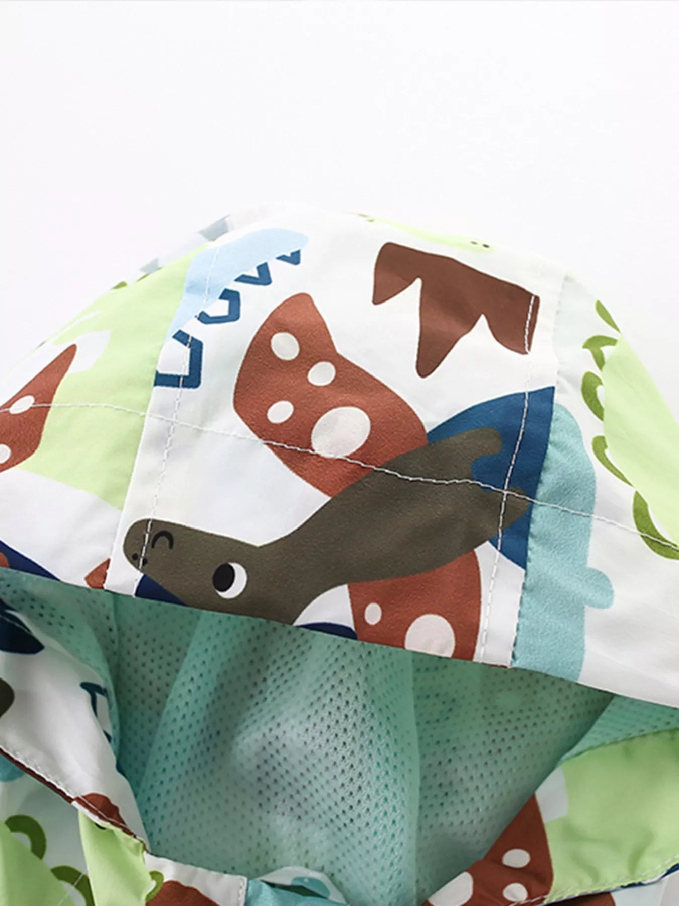 Children's Dinosaur Print Hooded Lightweight Jacket