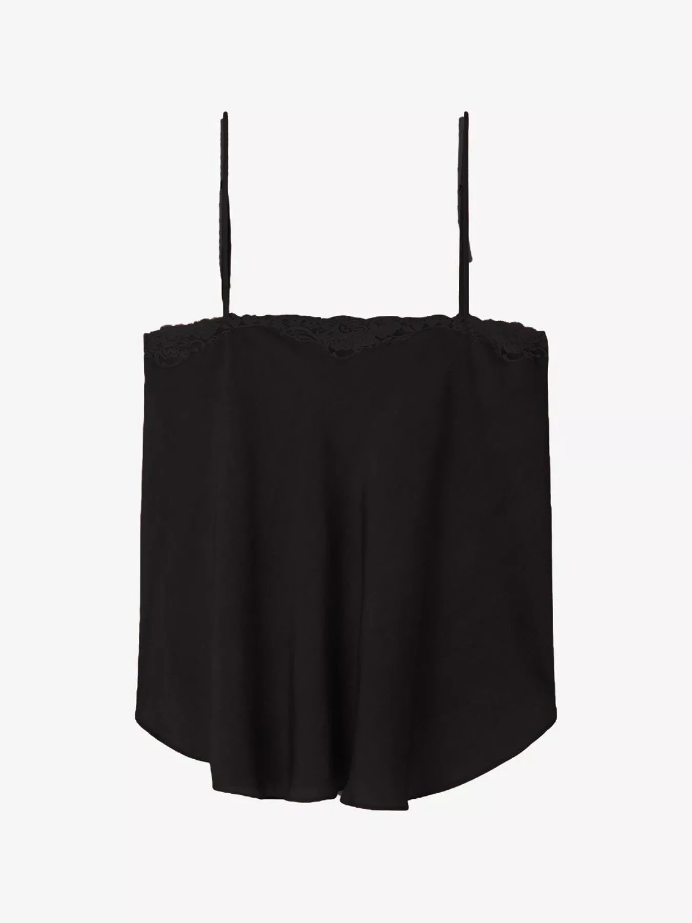 Lace Trim Flowy Cami Top