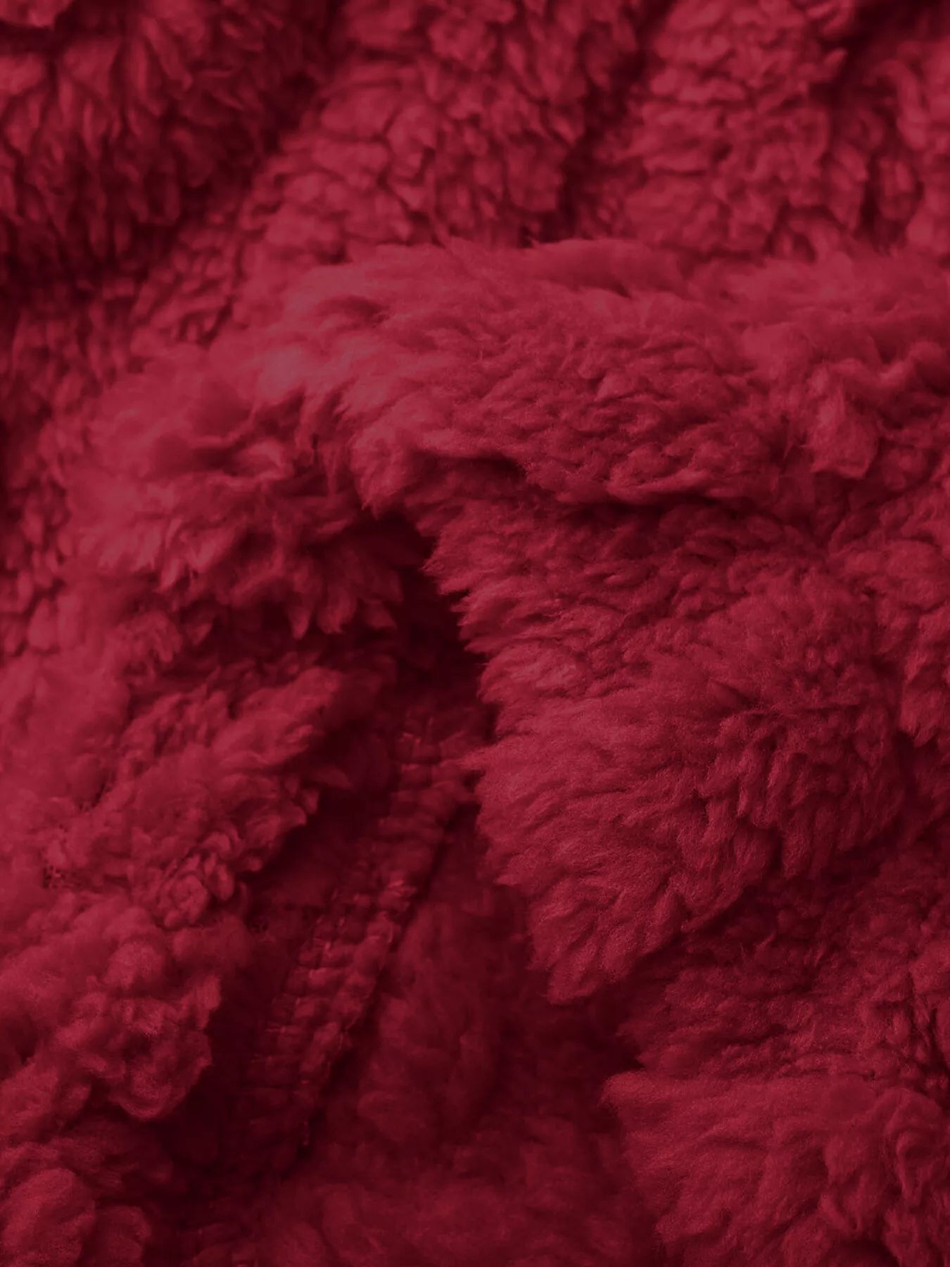 Double-Breasted Fleece Longline Coat