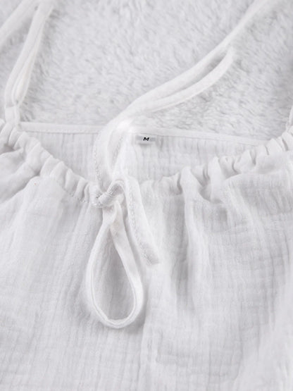 Tie Front Cami and Shorts Lounge Set