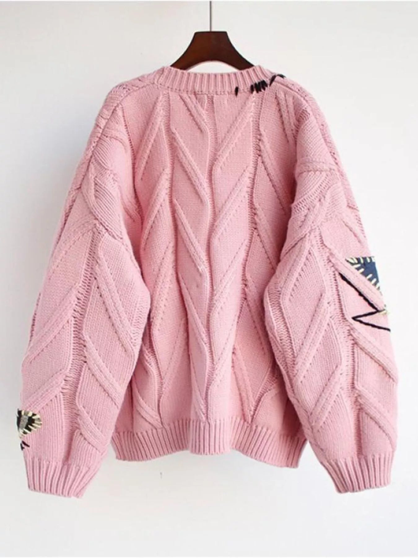 Cable Knit Button Up Cardigan