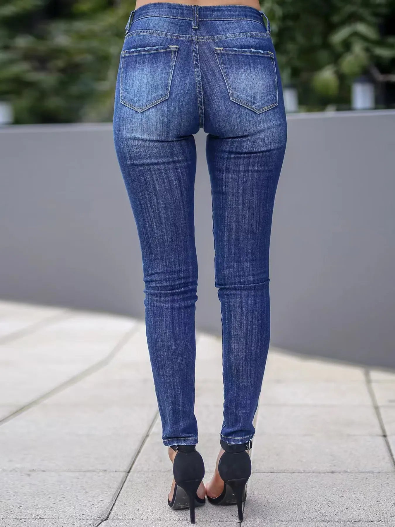 Skinny Fit Washed Jeans