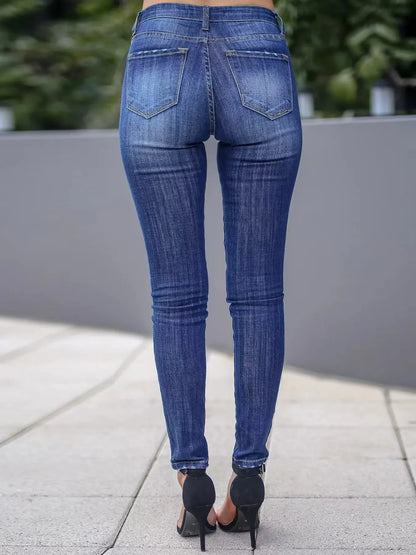 Skinny Fit Washed Jeans