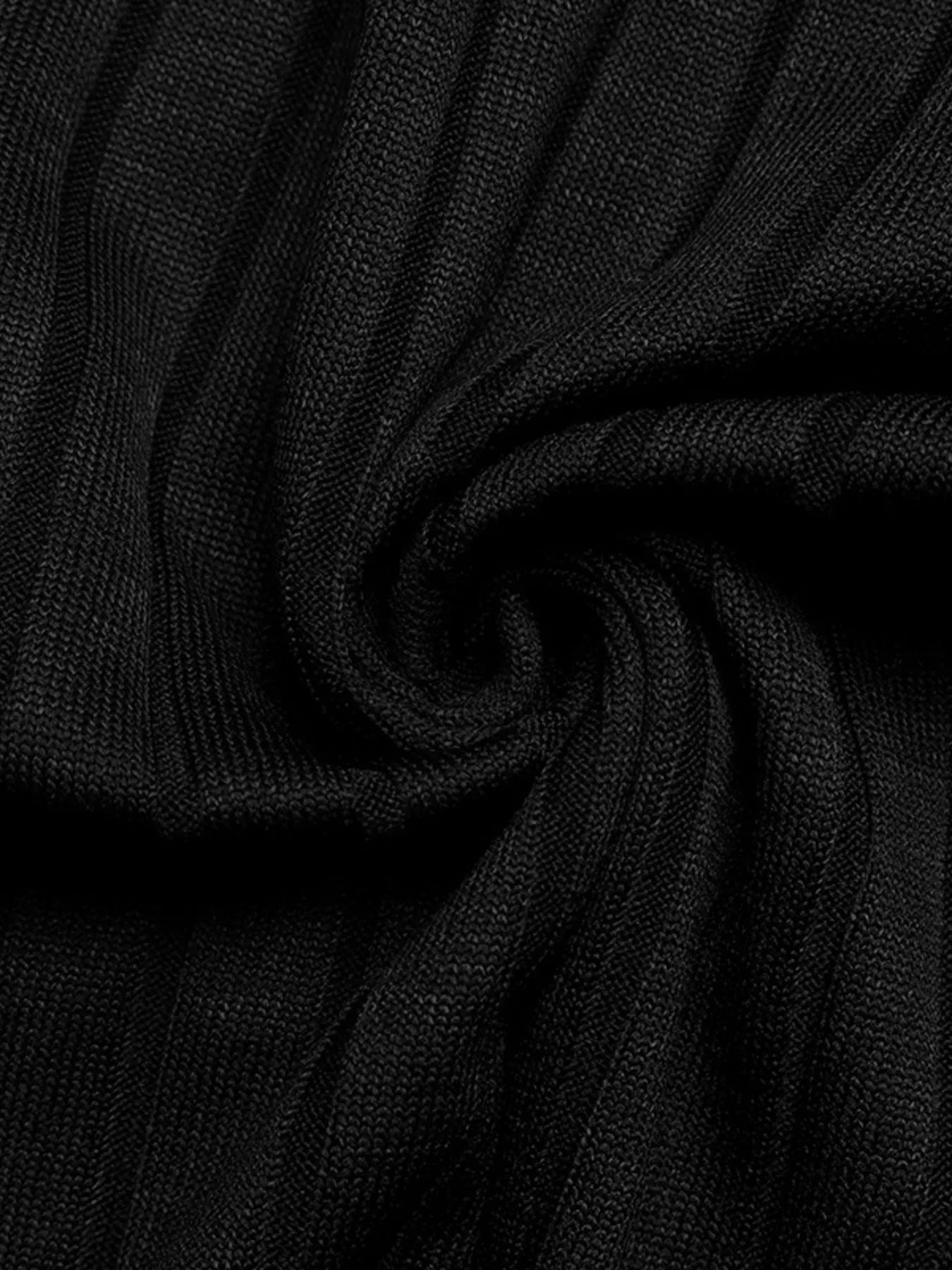 Ribbed Knit Cardigan & Wide Leg Pants Set