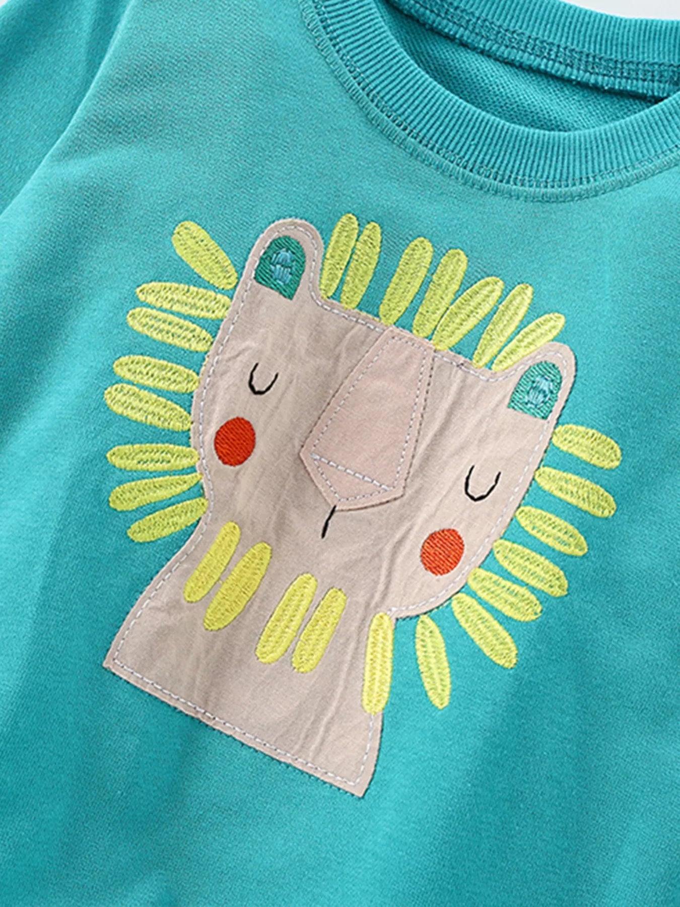 Children's Cute Lion Crewneck Sweatshirt
