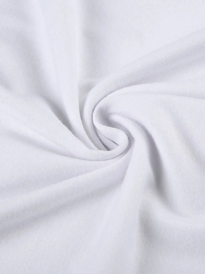 Letter Single Shoulder T-Shirt