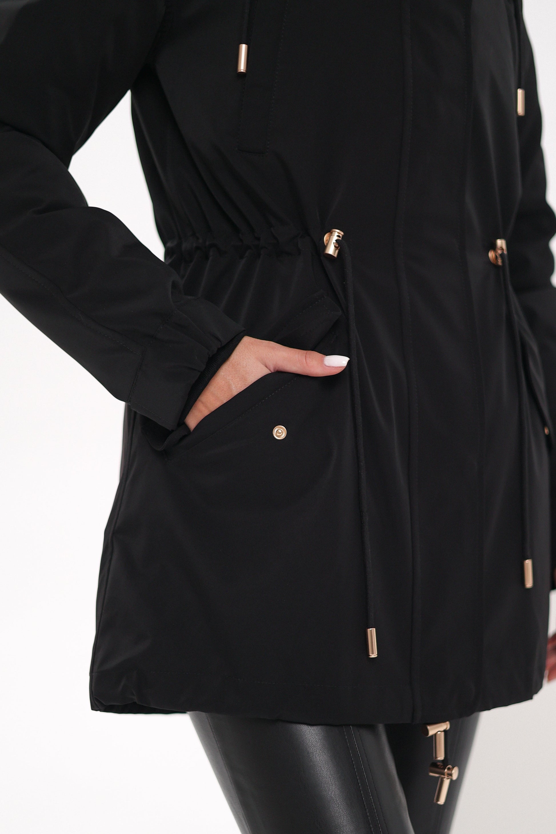 Genuine Scandinavian Mink Fur Parka with Rabbit Fur Insulation