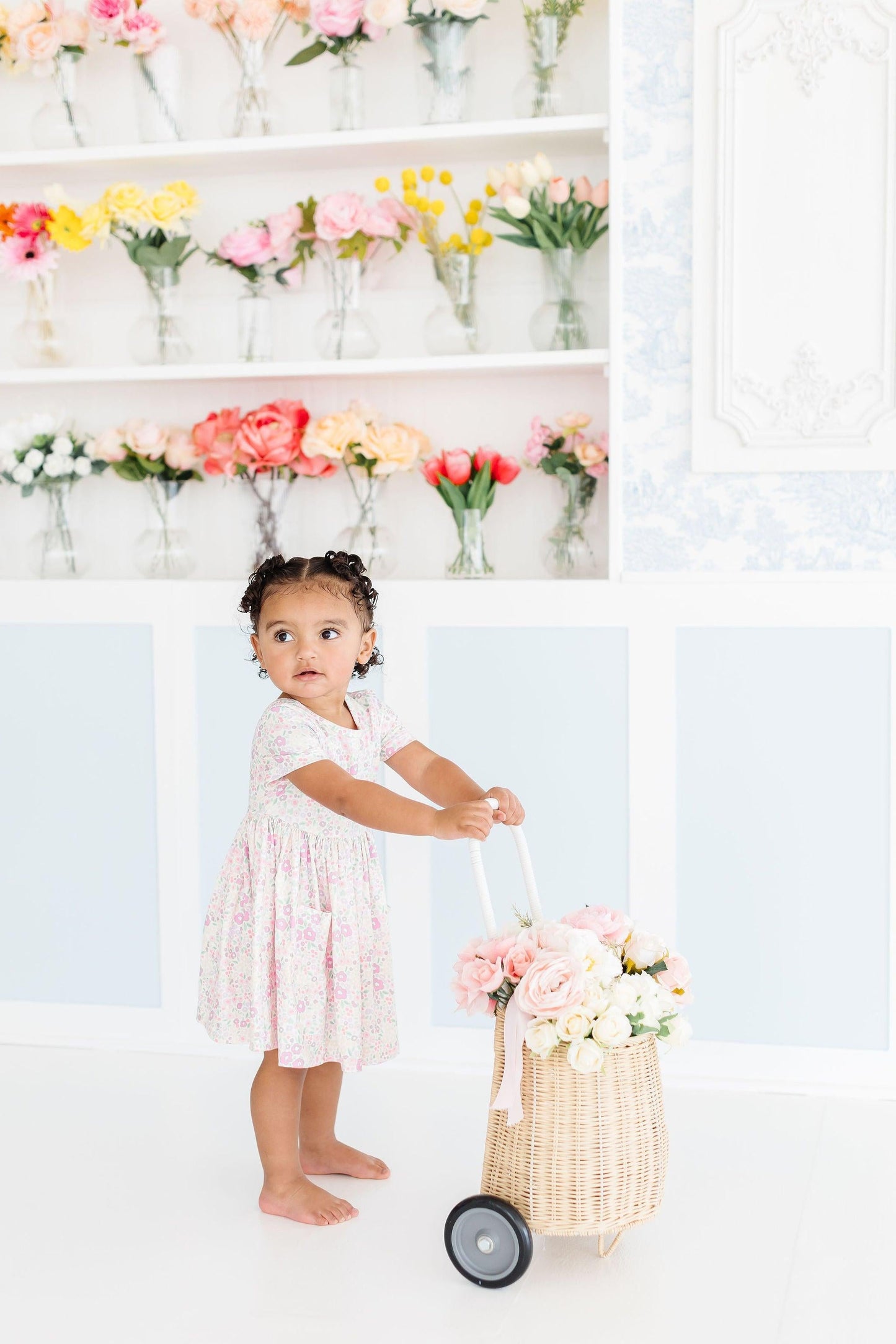 Blooming Beauty S/S Pocket Twirl Dress