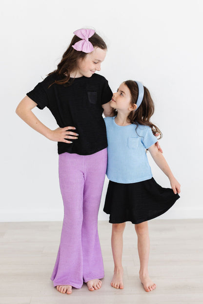 Sky Blue Scrunchy Pocket Tee