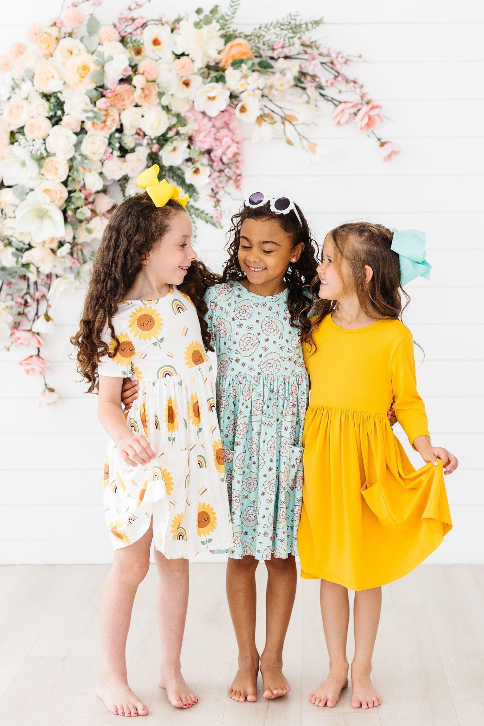 SALE Spring Snails S/S Pocket Twirl Dress