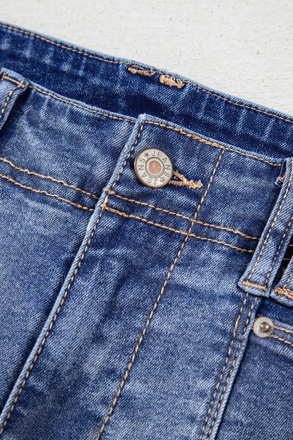 High-Waisted Wide-Leg Vintage Wash Jeans