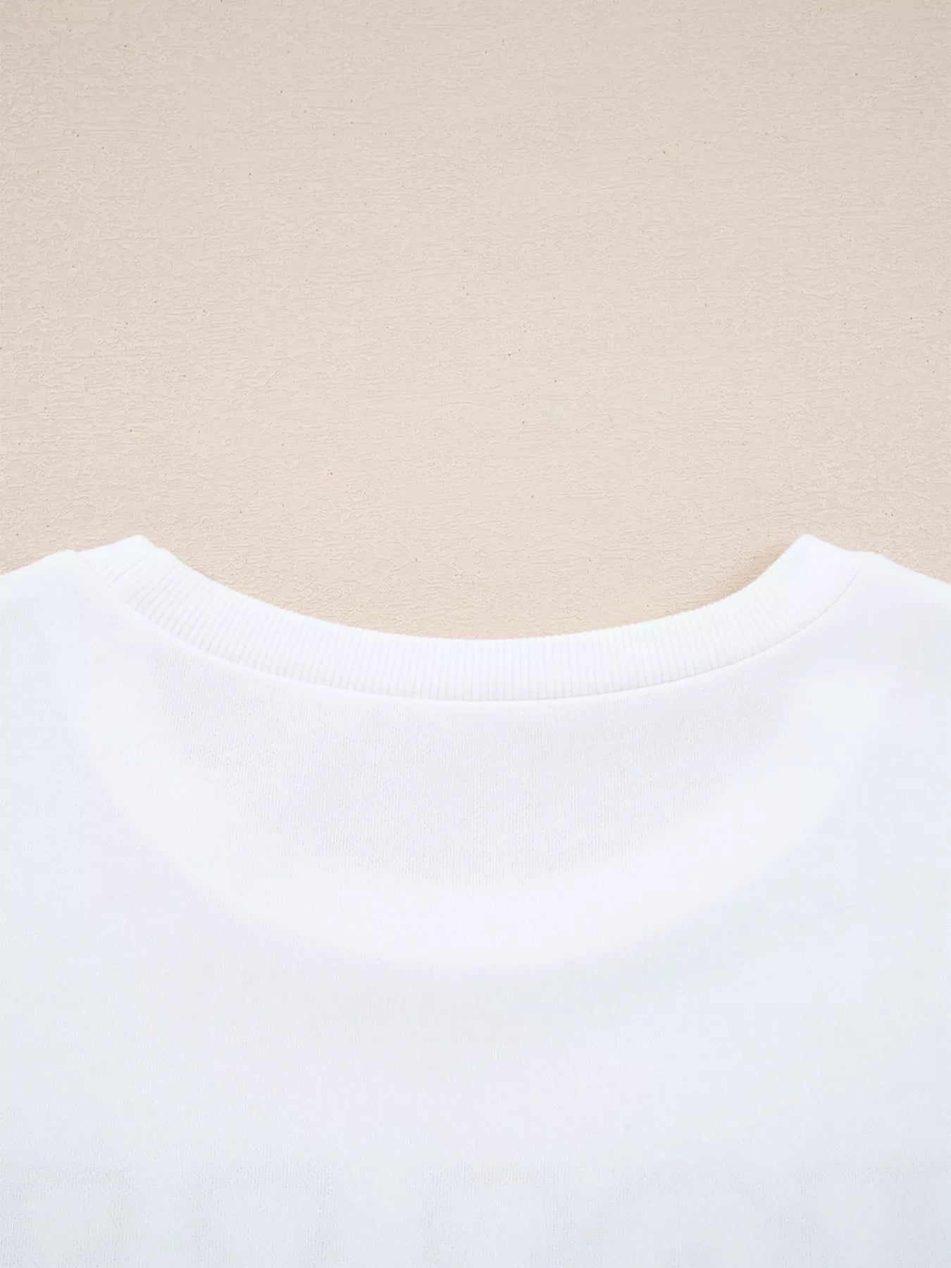 HOLLY JOLLY Embroidered Round Neck Sweatshirt