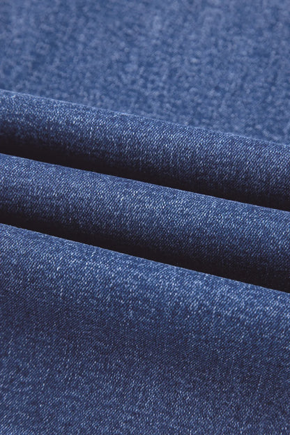 High-Waisted Wide-Leg Vintage Wash Jeans