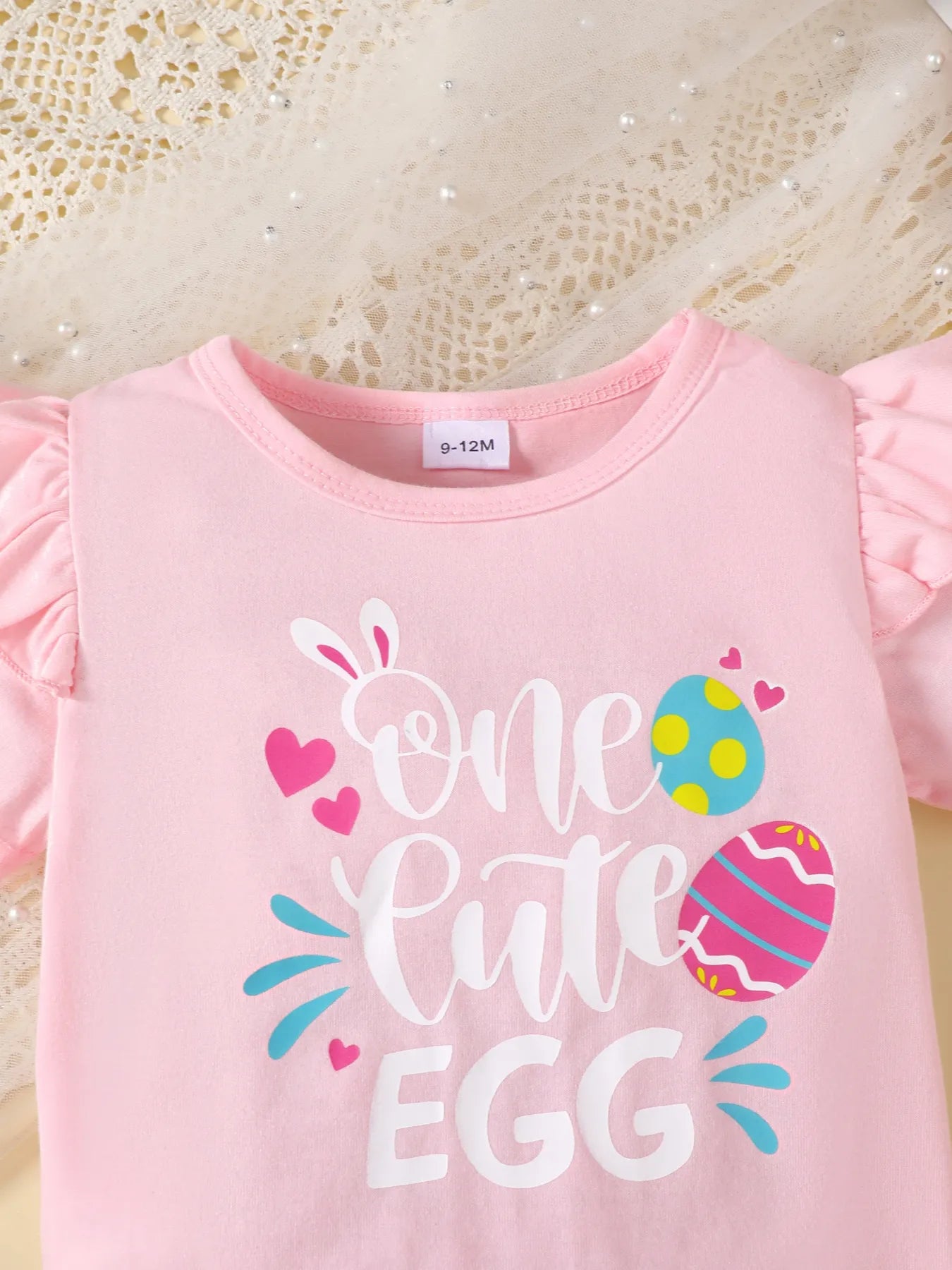 Children's Ruffled Graphic Bodysuit and Skirt Set