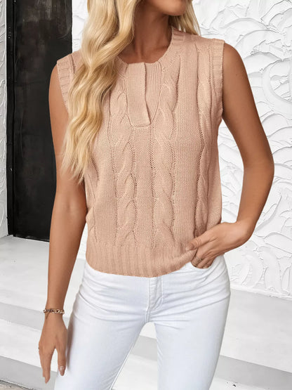 Cable Knit Sweater Vest