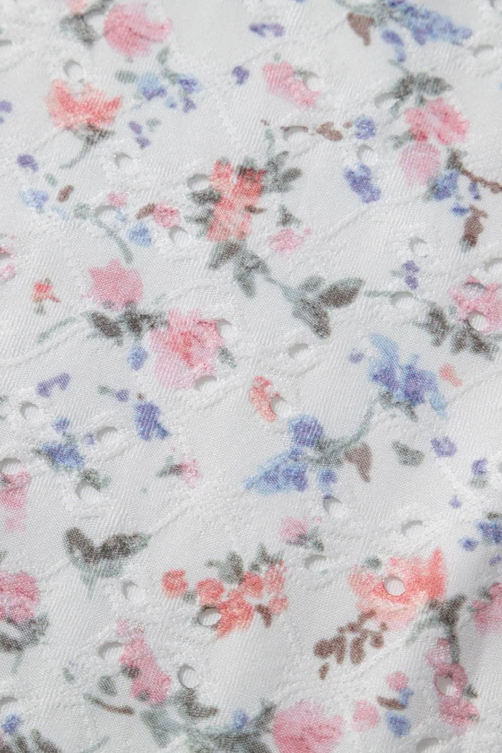 Floral Textured Square Neck Sleeveless Bodysuit