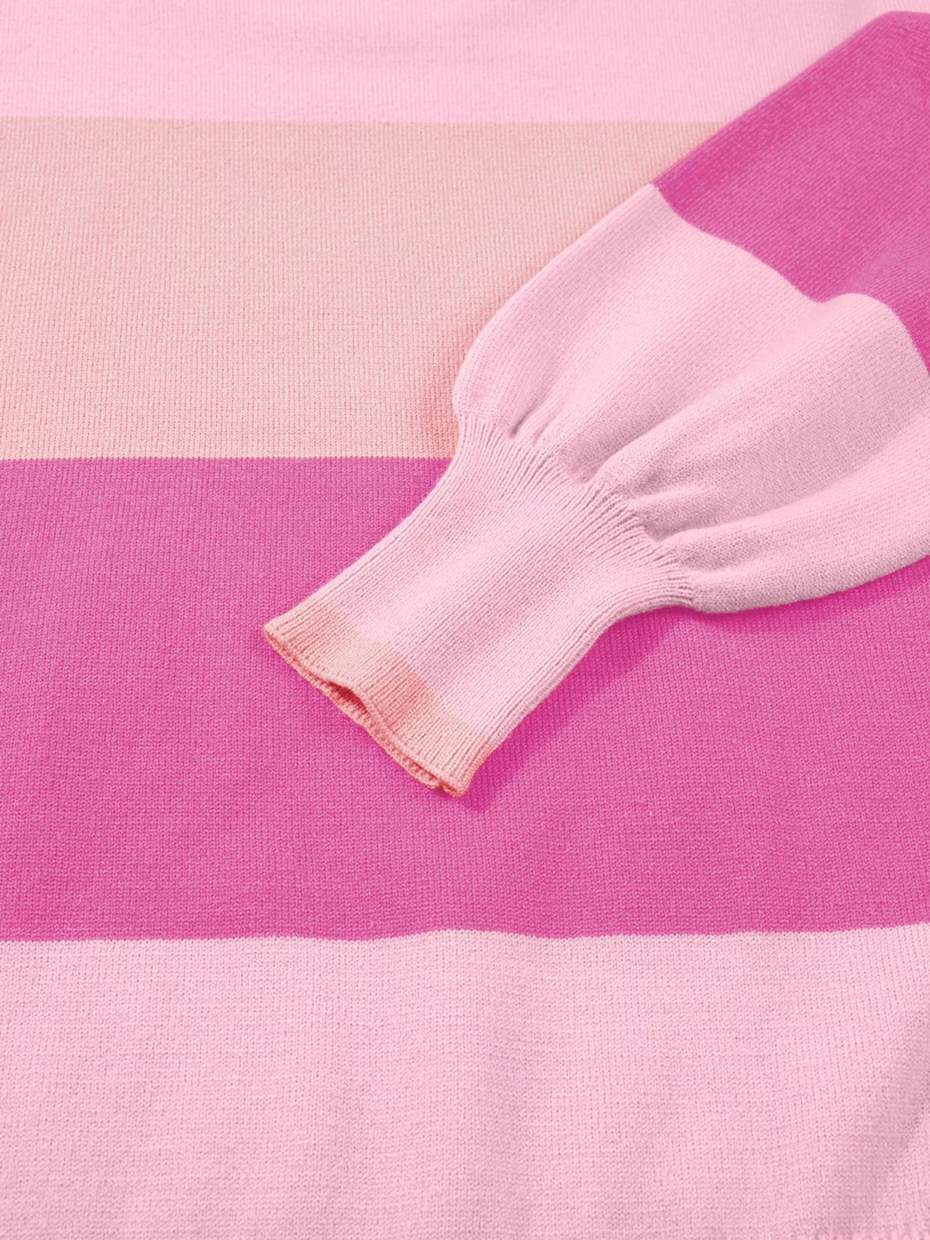 Sequined HOLLY JOLLY Color Block Crew Neck Sweater