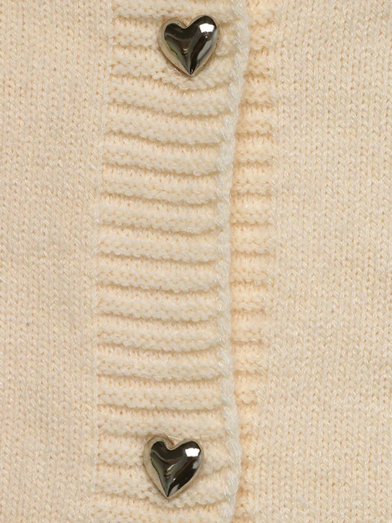 Pearl Embellished Button-Up Cardigan