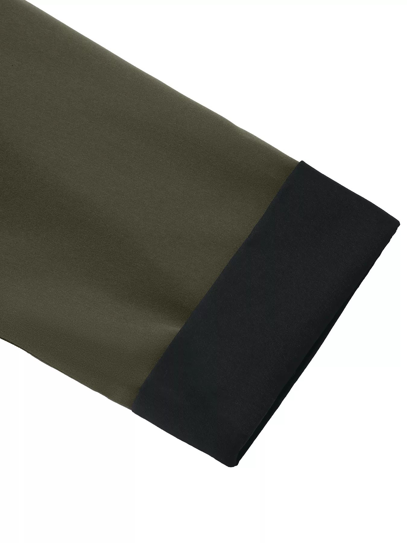 Contrast Collar Button Up Coat