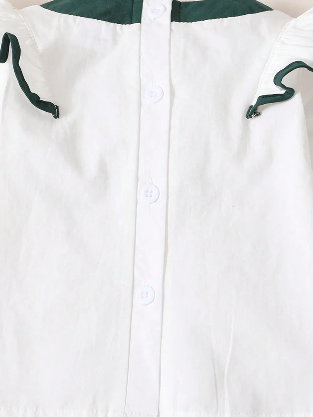 Children's Contrast Ruffled Top and Pants Set