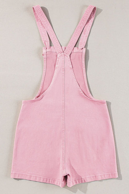 Knot Straps Denim Overalls with Pockets