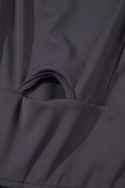 Cutout Square Neck Wide Strap Active Jumpsuit