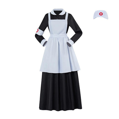 Women's Florence Nightingale Costume - Civil War Nurse Dress with Apron XX-Large