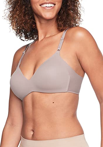 Pink Wear Everywhere Lightly Lined Bra - Warner's Women's No Side Effects Underarm-Smoothing Comfort Wireless Lightly Lined T-Shirt Bra 1056 Mink