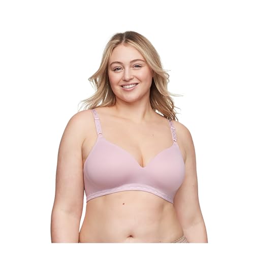 Pink Wear Everywhere Lightly Lined Bra - Warner's Women's Cloud 9 Super Soft Wireless Lightly Lined Comfort Bra 1269 Lilac