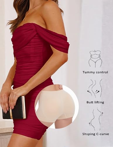 Skims Butt Pads - Butt Lifter Panties Shaperwear for Women Seamless Hip Enahncer Body Shaper Boyshort Padded Underwear
