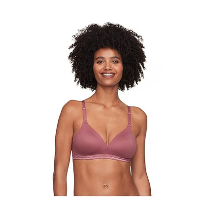 Pink Wear Everywhere Lightly Lined Bra - Warner's Women's Cloud 9 Super Soft Wireless Lightly Lined Comfort Bra 1269 Deco Rose