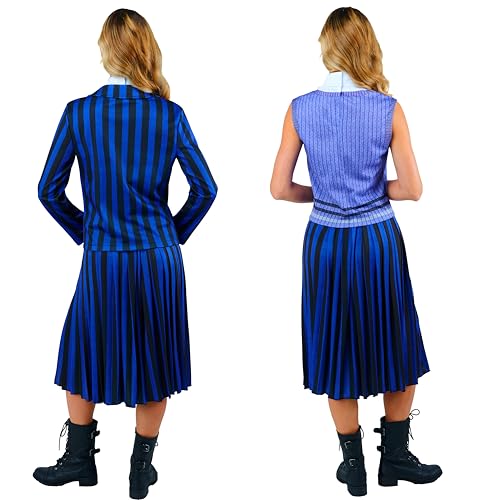 Wednesday Nevermore School Uniform Costume Women - Gothic Halloween Outfit