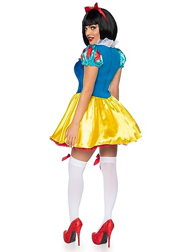 Snow White Costume - Women's Fairytale Princess Dress with Headband