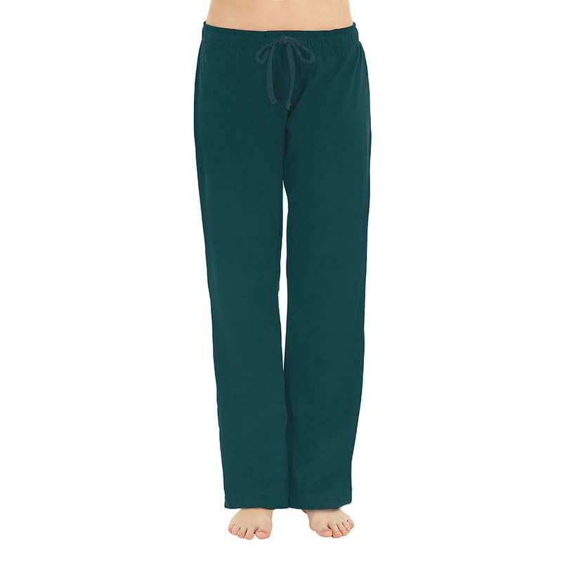 Women's Cotton Pajama Pants - Soft Comfortable Lounge Sleep Bottoms