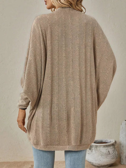 Casual Knit Open Front Cardigan