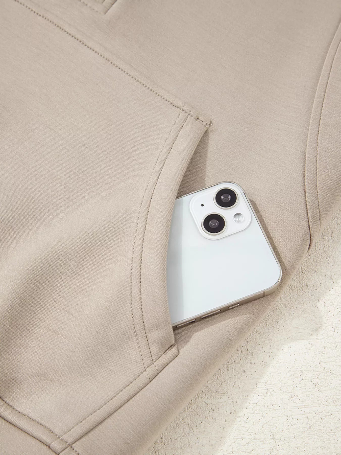 Half Zip Long Sleeve Hoodie and Pants 2pcs Outfit