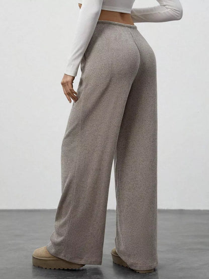 Relaxed Fit Wide Leg Pants