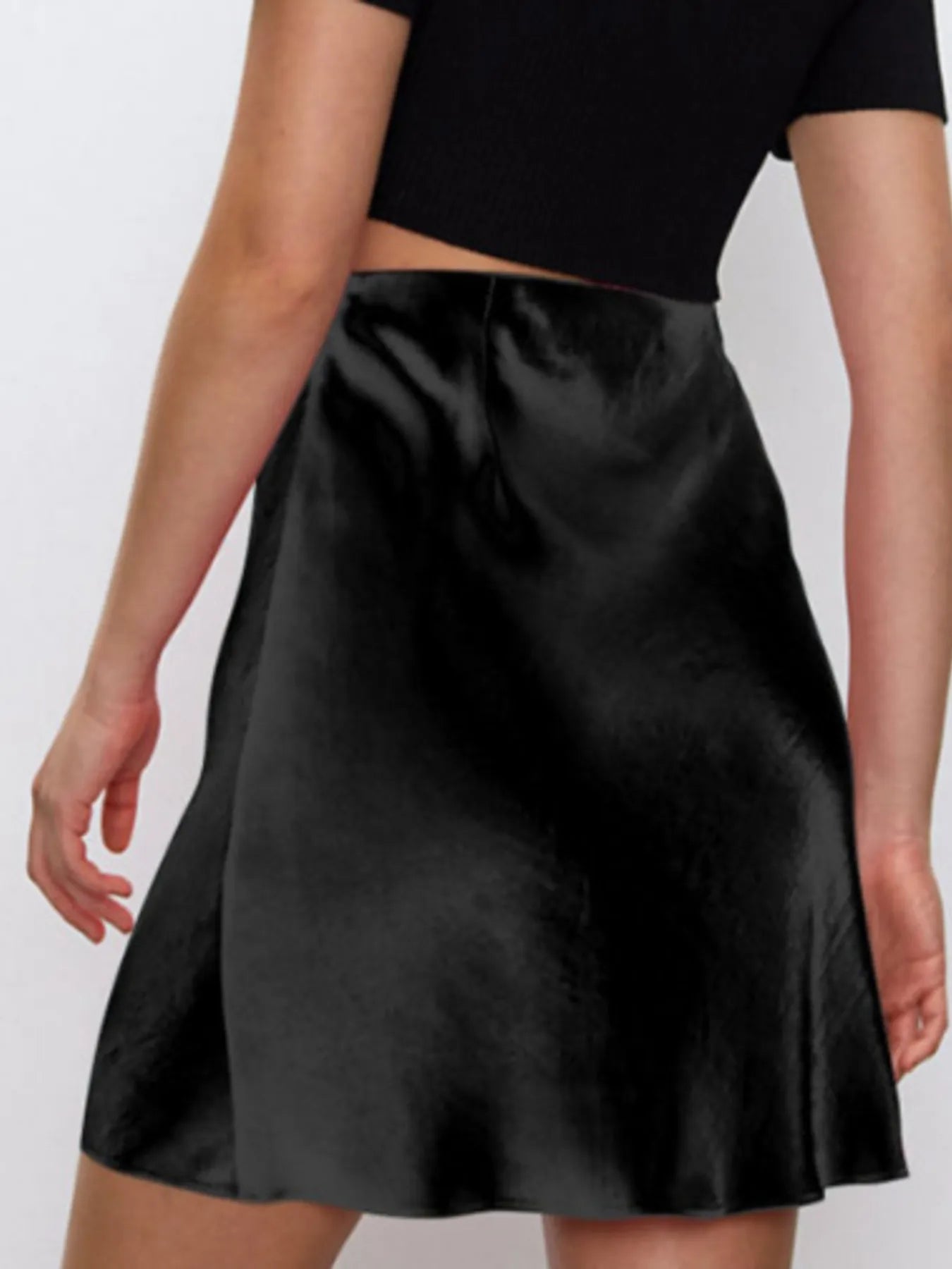 Satin Mini Skirt