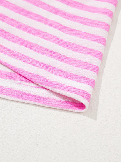 Striped V-Neck T-Shirt