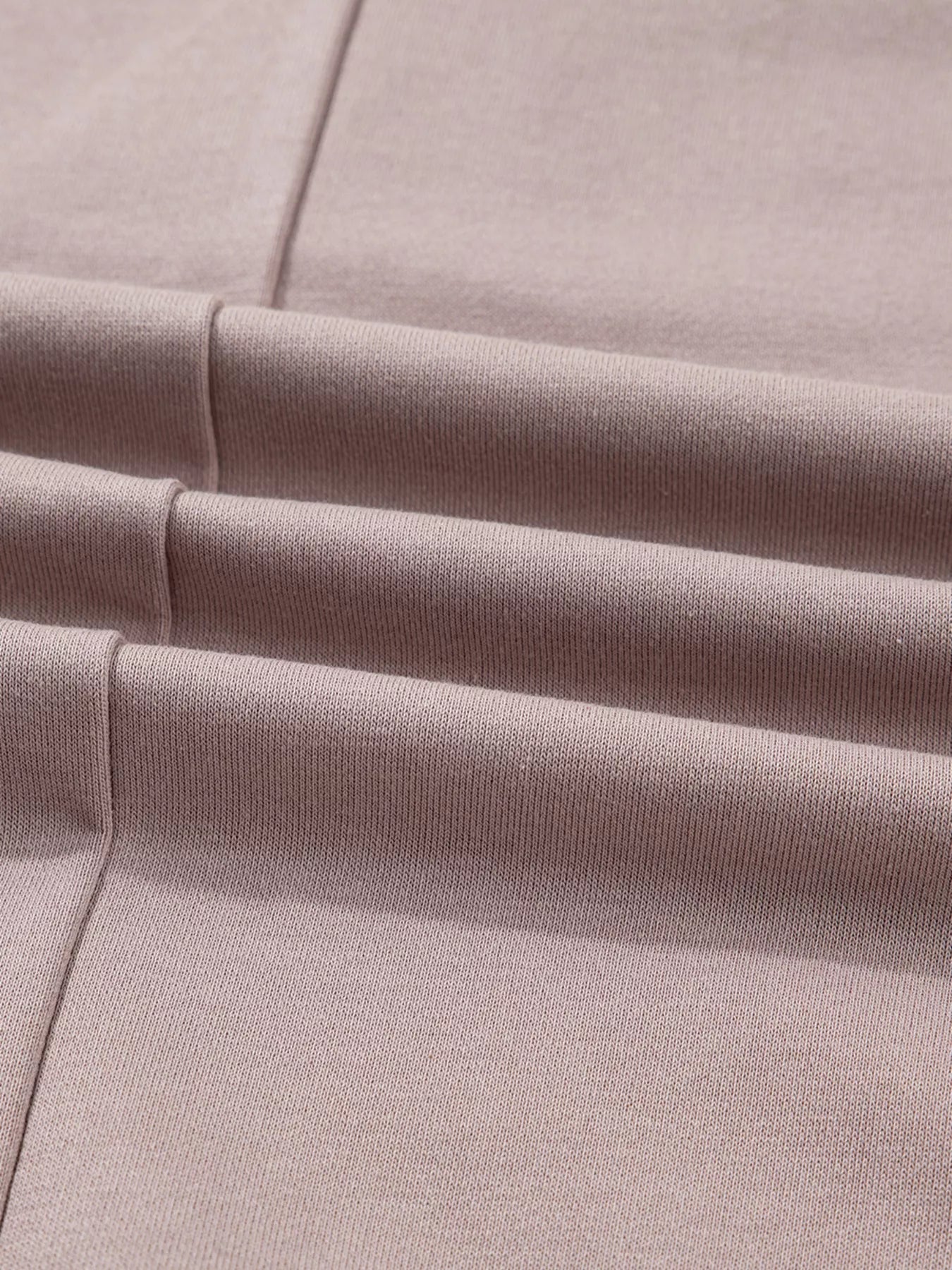 Oversize Waffle Patchwork Exposed Seam Casual Hoodie